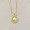 12mm Golden South Sea Pearl Pendant