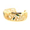 24K Gold Enamel Bangle