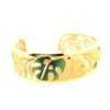 24K Gold Enamel Bangle