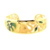 24K Gold Enamel Bangle