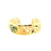 24K Gold Enamel Bangle