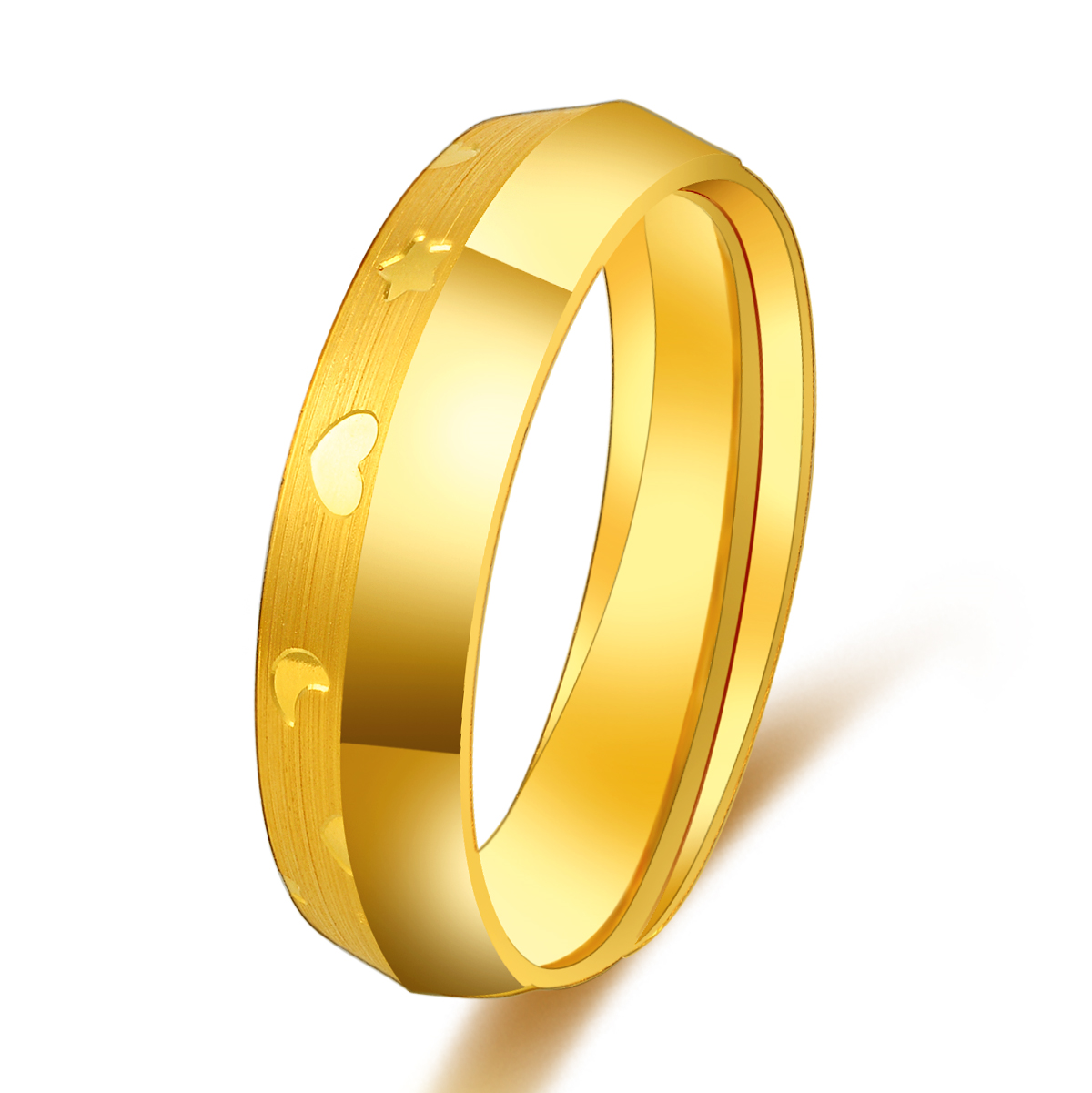 24K Gold Couple RIng Martha Jewellery
