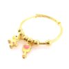 24K Gold Enamel Baby Bangle