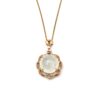 18K Gold Jadite Pendant