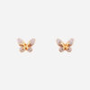 18K Rose Gold Diamond Earrings