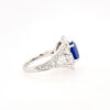 18K白金蓝宝石戒指