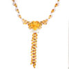 18K White Gold Citrine Necklace
