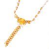 18K White Gold Citrine Necklace
