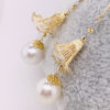 18K Gold South Sea Pearl Earrings