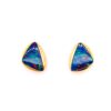 14K Gold Opal Earstuds