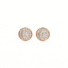 18K Rose Gold Diamond Earrings