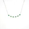 18K White Gold Jadite Necklace
