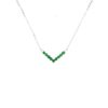 18K白金翡翠项链
