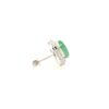 18K White Gold Jade Earrings
