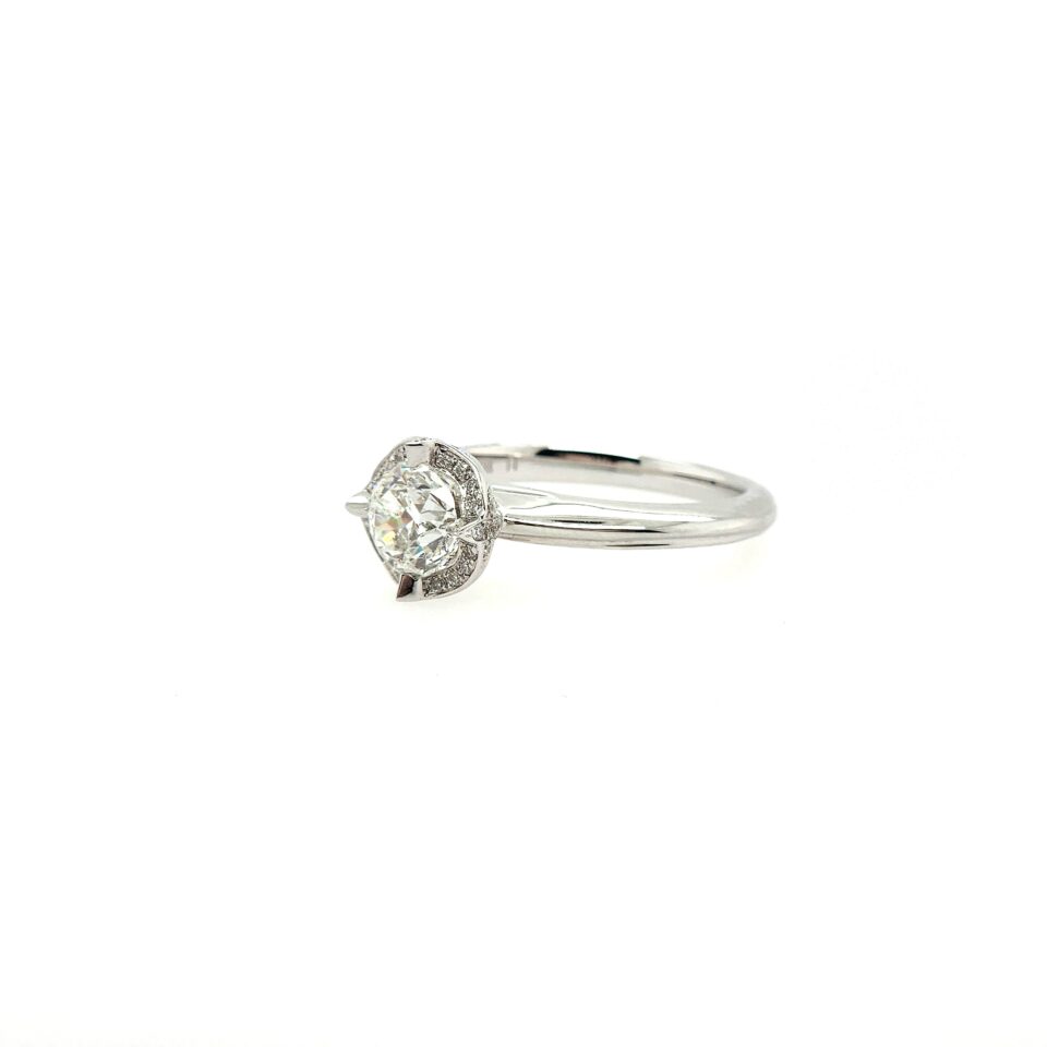 18K White Gold 1.243ct Diamond Ring