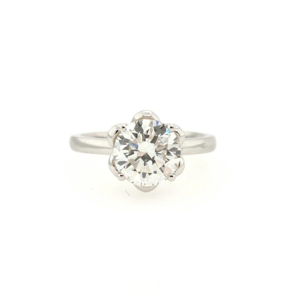 18K White Gold 2ct Diamond Ring