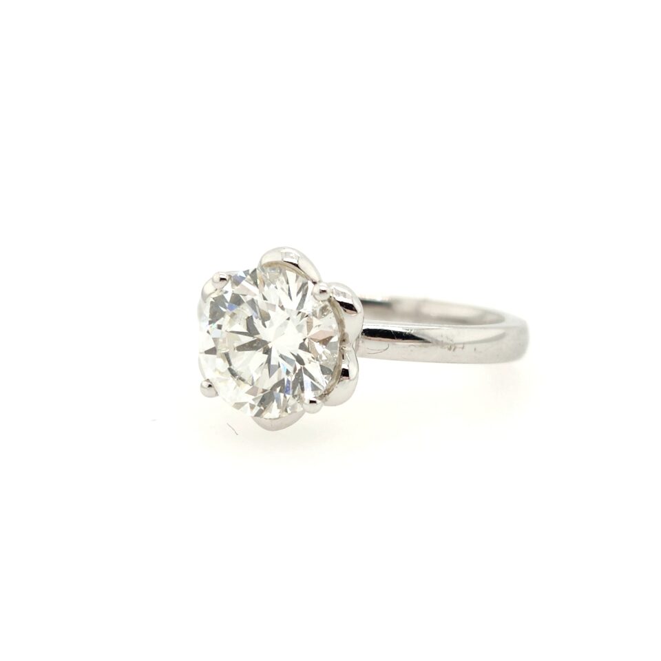18K White Gold 2ct Diamond Ring
