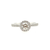 18K White Gold 0.774ct Diamond Ring