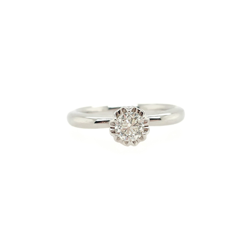 18K White Gold 0.5ct Diamond Ring