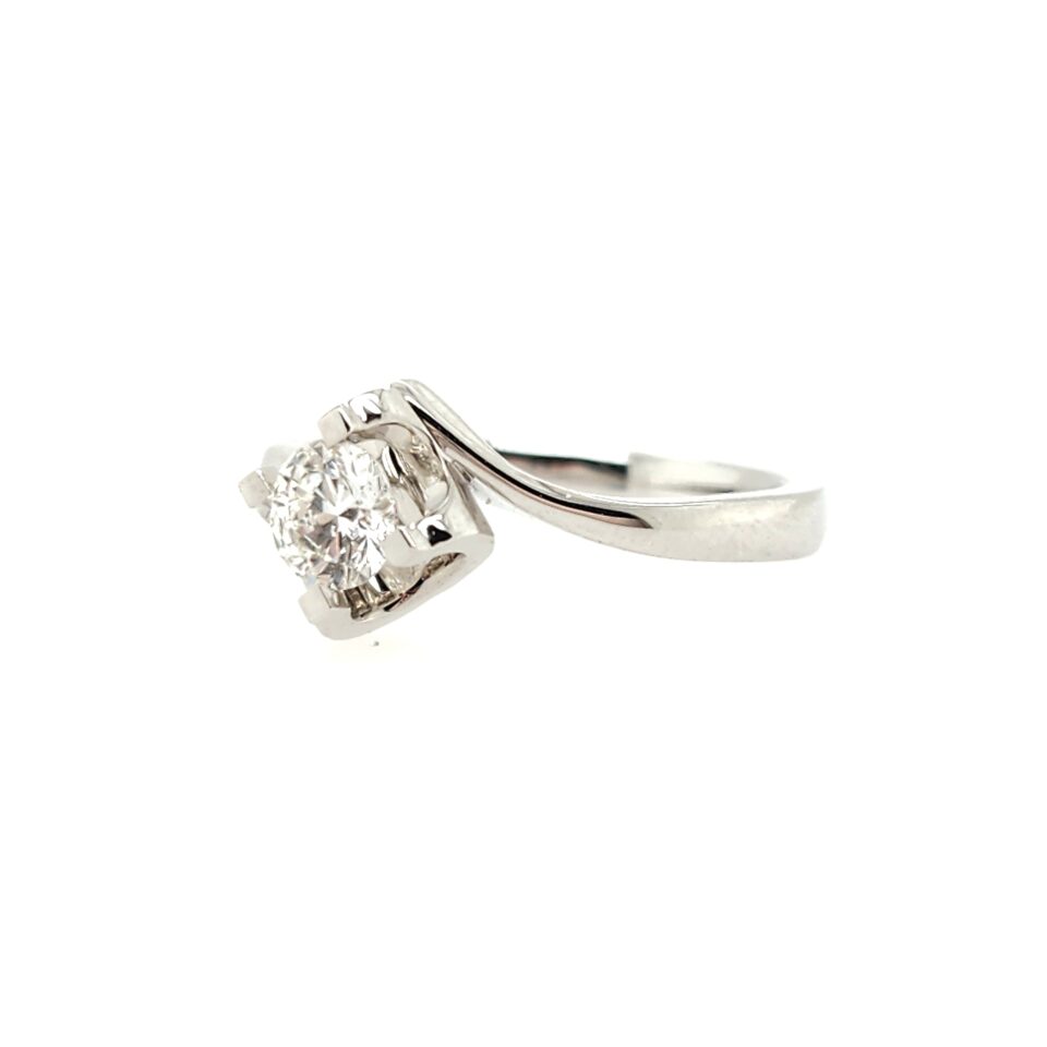 18K White Gold 0.5ct Diamond Ring