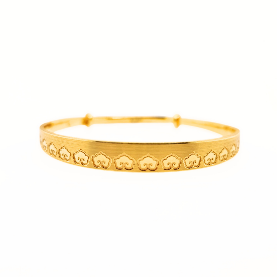24K Gold Boutique Design Bangle