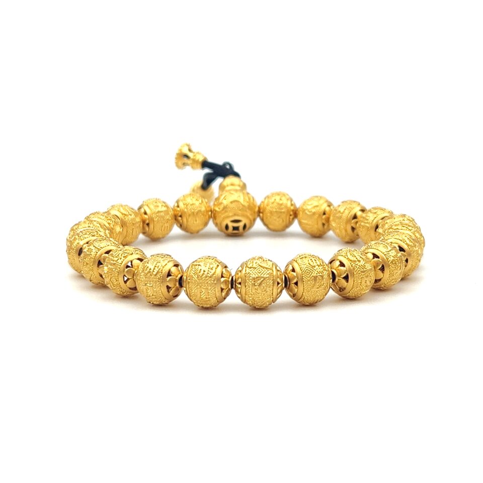 24K Gold Ancient Design Bracelet