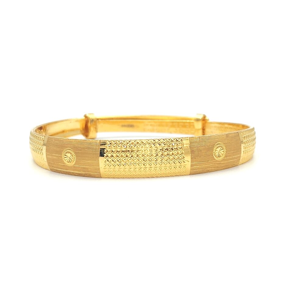 24K Gold Boutique Design Bangle