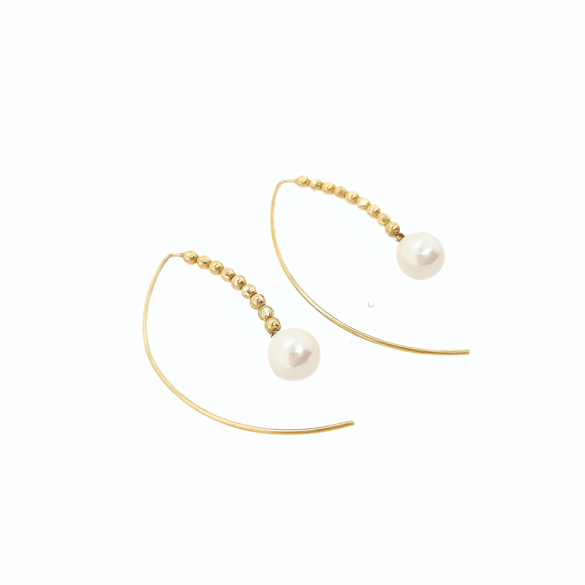 18K Gold Akoya Pearl Earrings