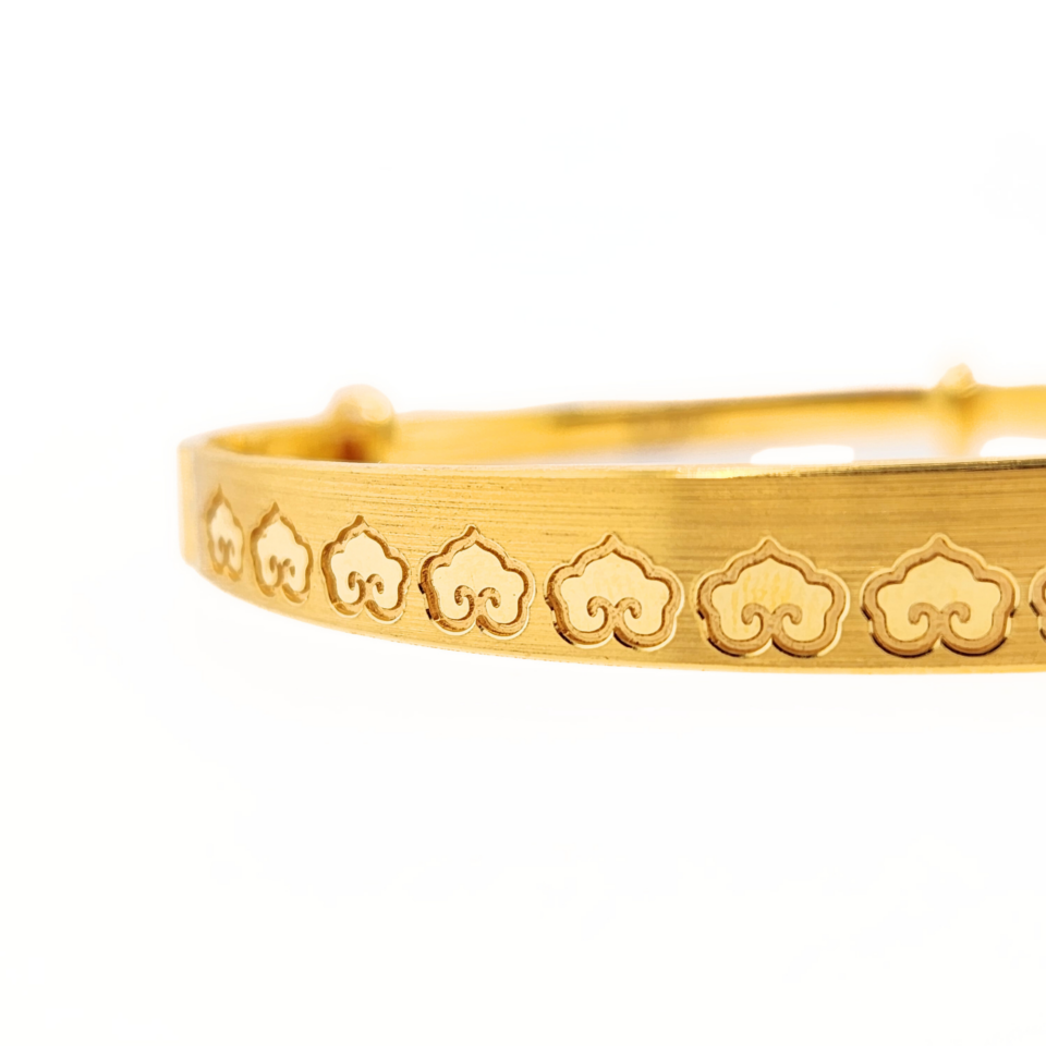 24K Gold Boutique Design Bangle