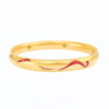 24K Gold Ancient Design Bangle 37.64g