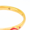 24K Gold Ancient Design Bangle 37.64g