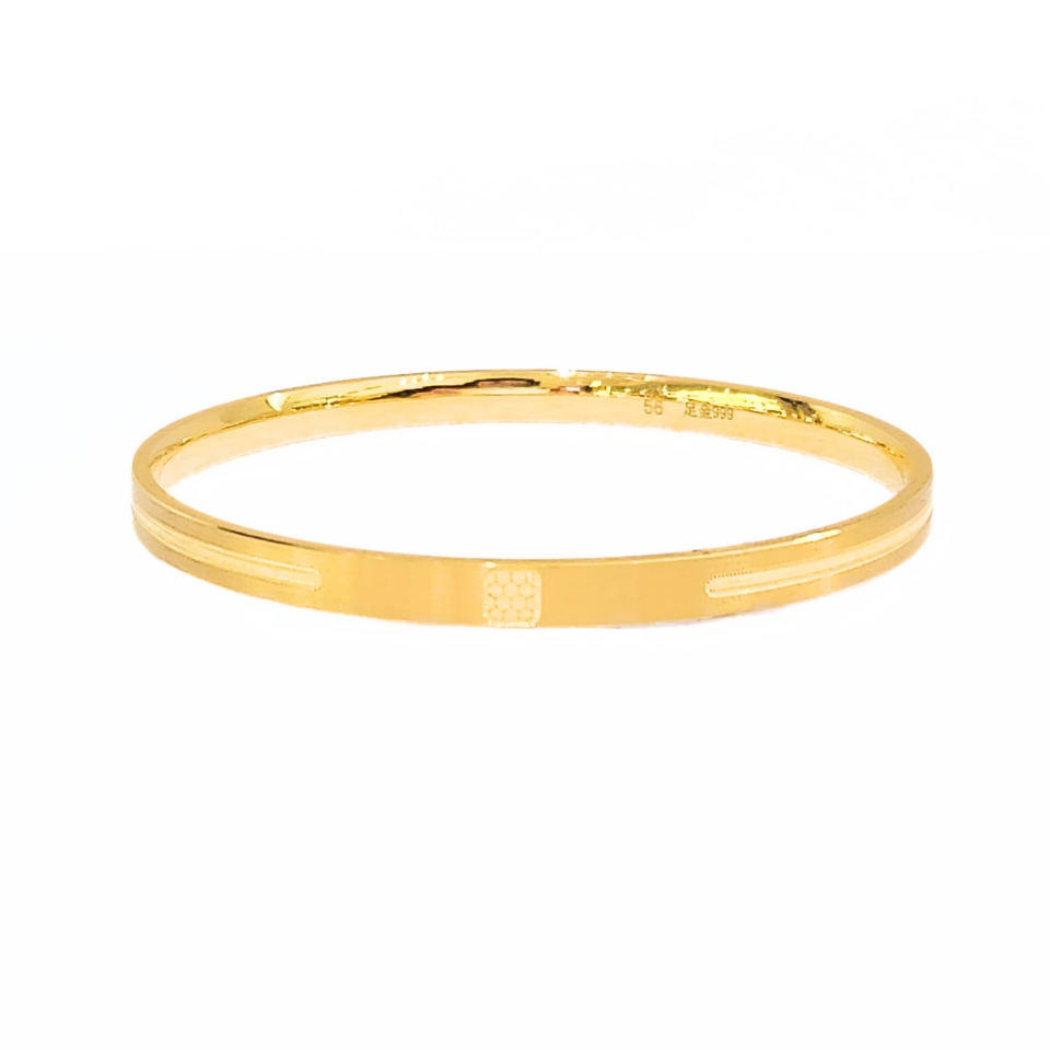 24K Gold Boutique Design Bangle