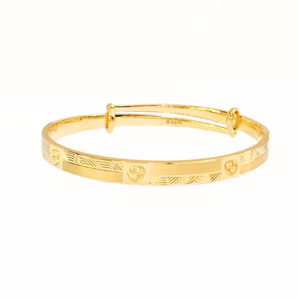 24K Gold Boutique Design Bangle