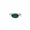 18K White Gold Opal Ring 0.85ct