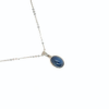 18K White Gold Sapphire Pendant 1.24ct
