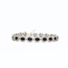 18K White Gold Sapphire Bracelet 12.81ct