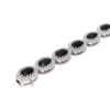 18K White Gold Sapphire Bracelet 12.81ct