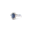 18K White Gold Sapphire Ring 1.35ct