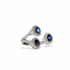 18K White Gold Sapphire Ring 1.49ct