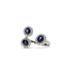 18K White Gold Sapphire Ring 1.49ct