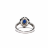 18K White Gold Sapphire Ring 1.037ct
