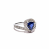 18K White Gold Sapphire Ring 1.08ct