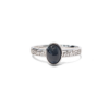 18K White Gold Sapphire Ring 1.3ct