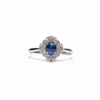 18K White Gold Sapphire Ring 0.7ct