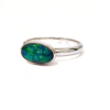 18K White Gold Opal Ring 0.85ct