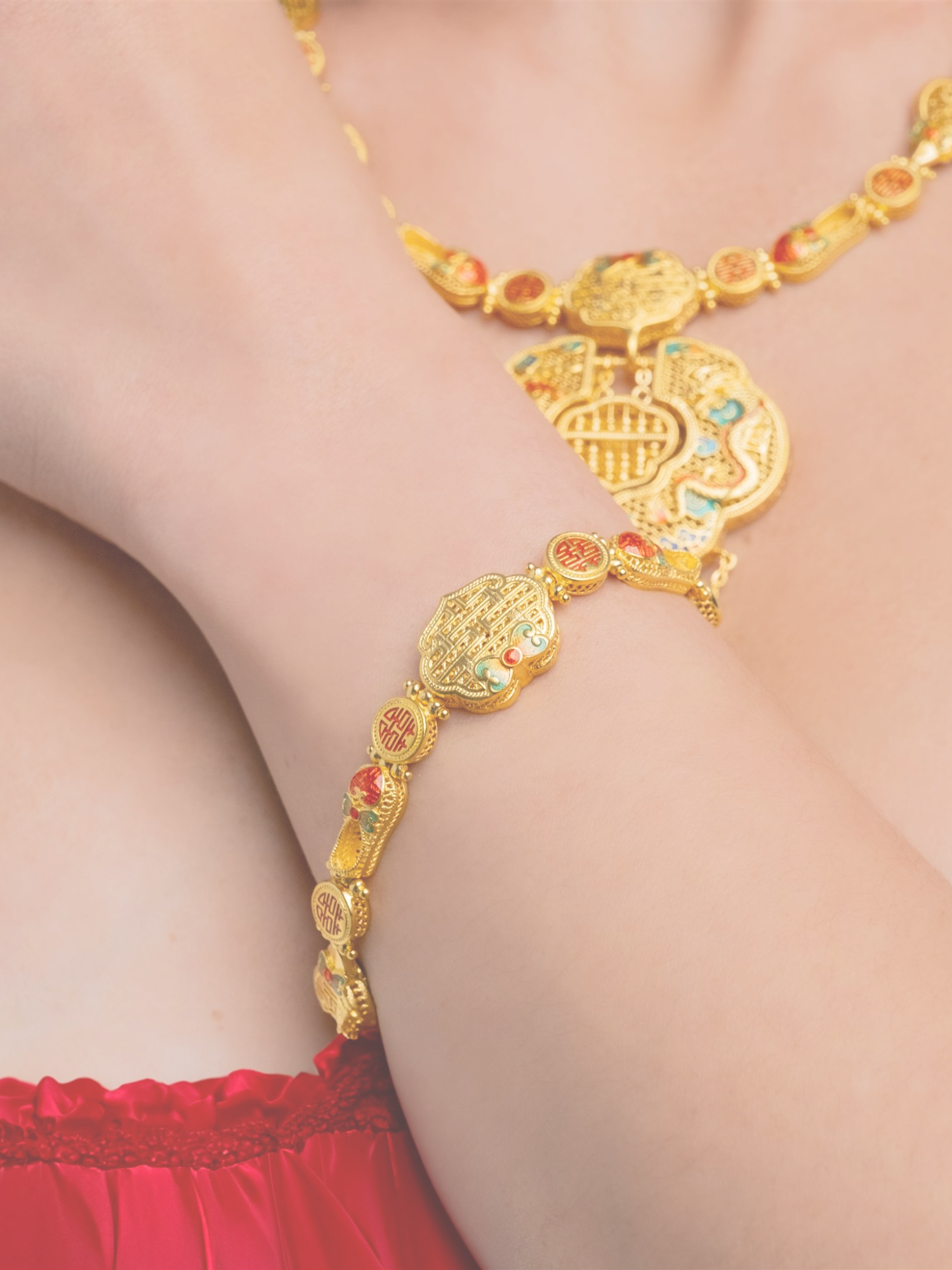 Martha Jewellery 24K Gold Bracelet