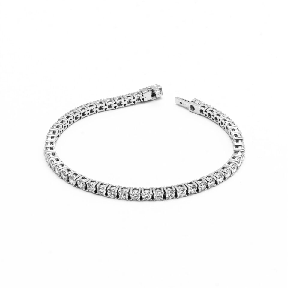 1.07ct 18K White Gold Diamond Tennis Bracelet