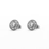 18K White Gold 0.758ct Diamond Earstuds