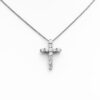 18K白金1.02克拉钻石十字架吊坠