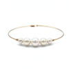 18K Yellow Gold Akoya Pearl Bangle